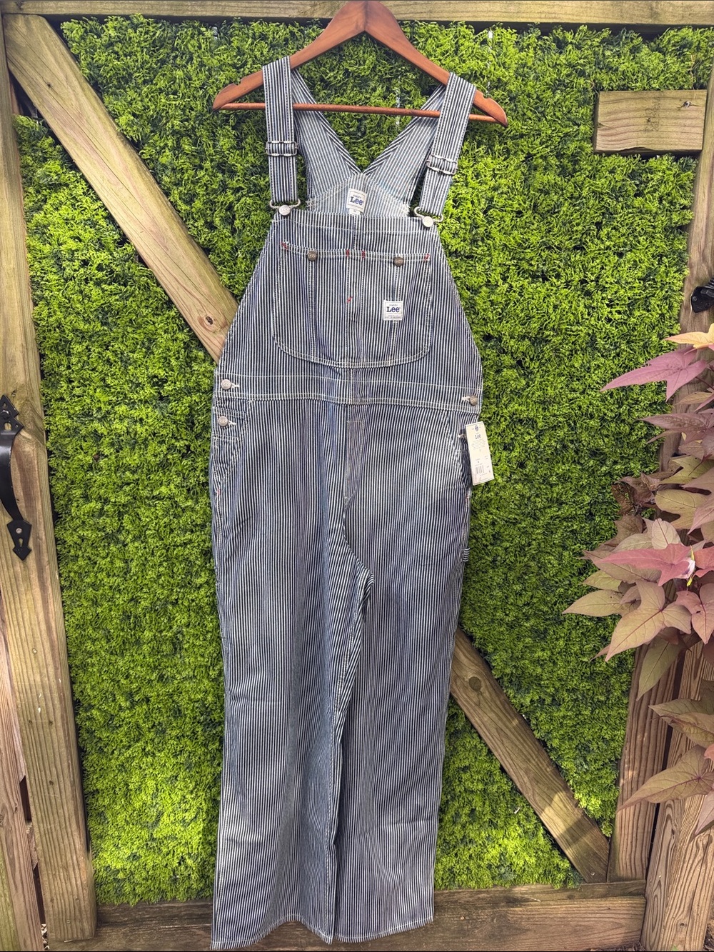Kasey Musgraves x Lee Pinstriped Overalls NWT